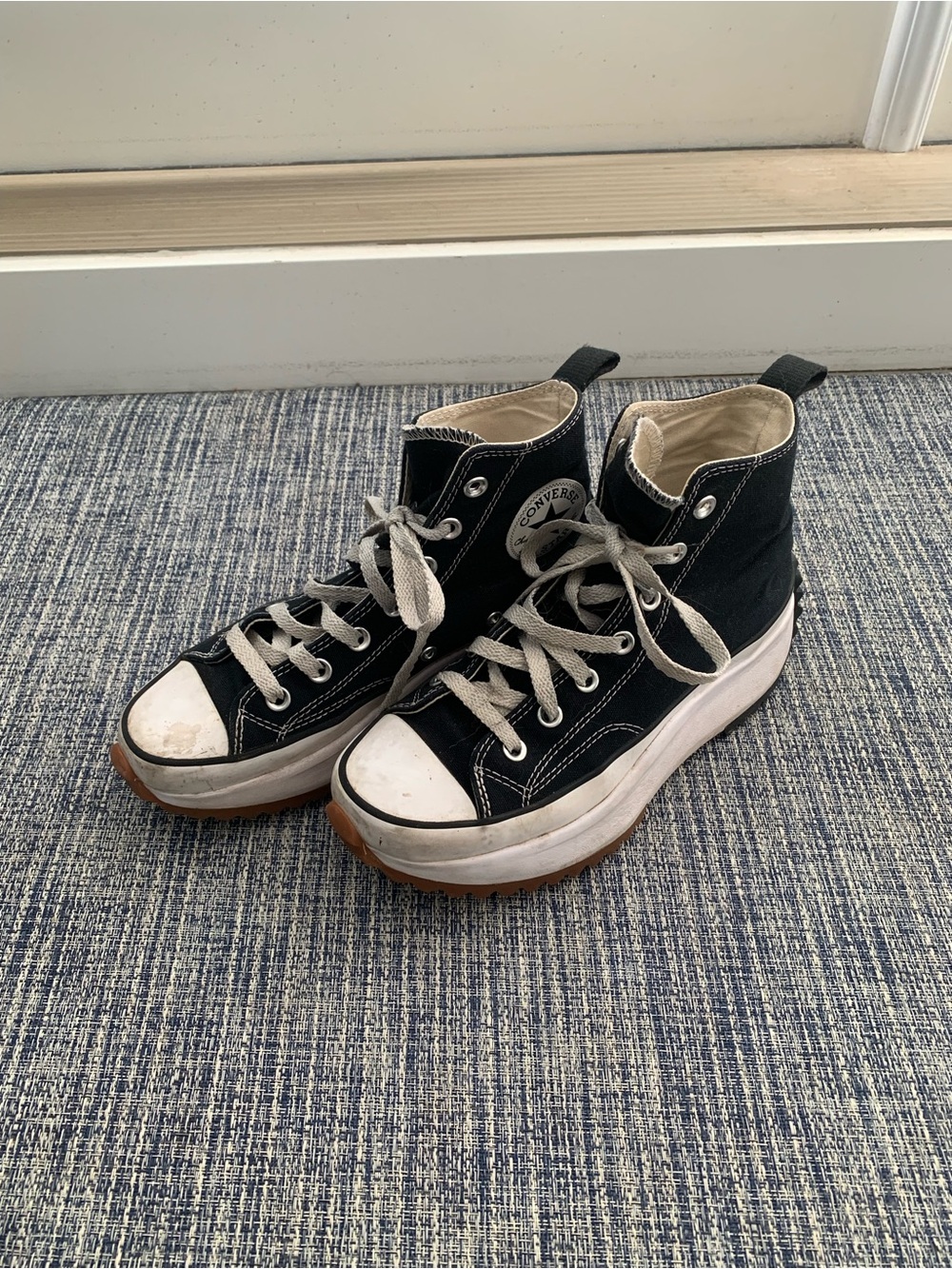 Converse Run Star Hike Black Platform Sneakers